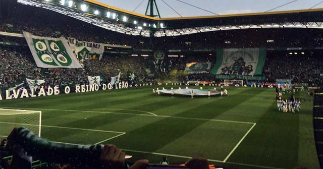 Sporting Ultras at a Sporting VS Porto match